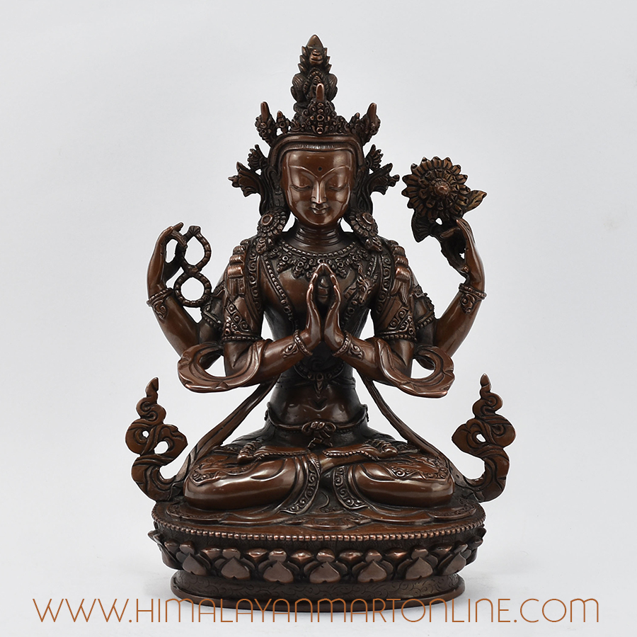 Chenrezig Four-Armed Avalokiteshvara Statue