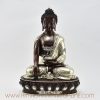 Shakyamuni Buddha Statue Silver-Plated