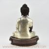 Shakyamuni Buddha Statue Silver-Plated Back Detail