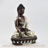 Shakyamuni Buddha Statue Silver-Plated Right Detail