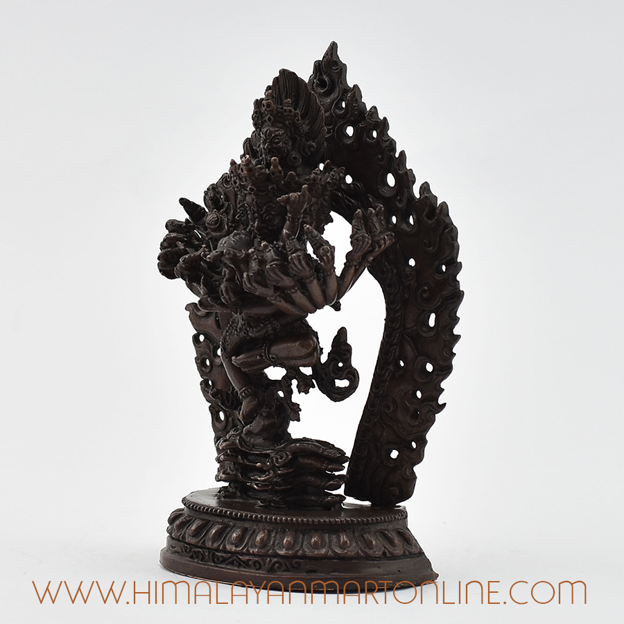 Small Hevajra Nairatmya Statue Left Detail