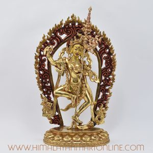 Vajravarahi Jogini Gold-Gilded Statue