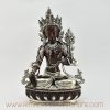 White Tara Silver-Plated Statue