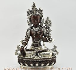 White Tara Silver-Plated Statue