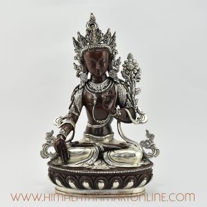White Tara Silver-Plated Statue