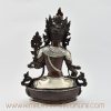 White Tara Silver-Plated Statue Back Detail