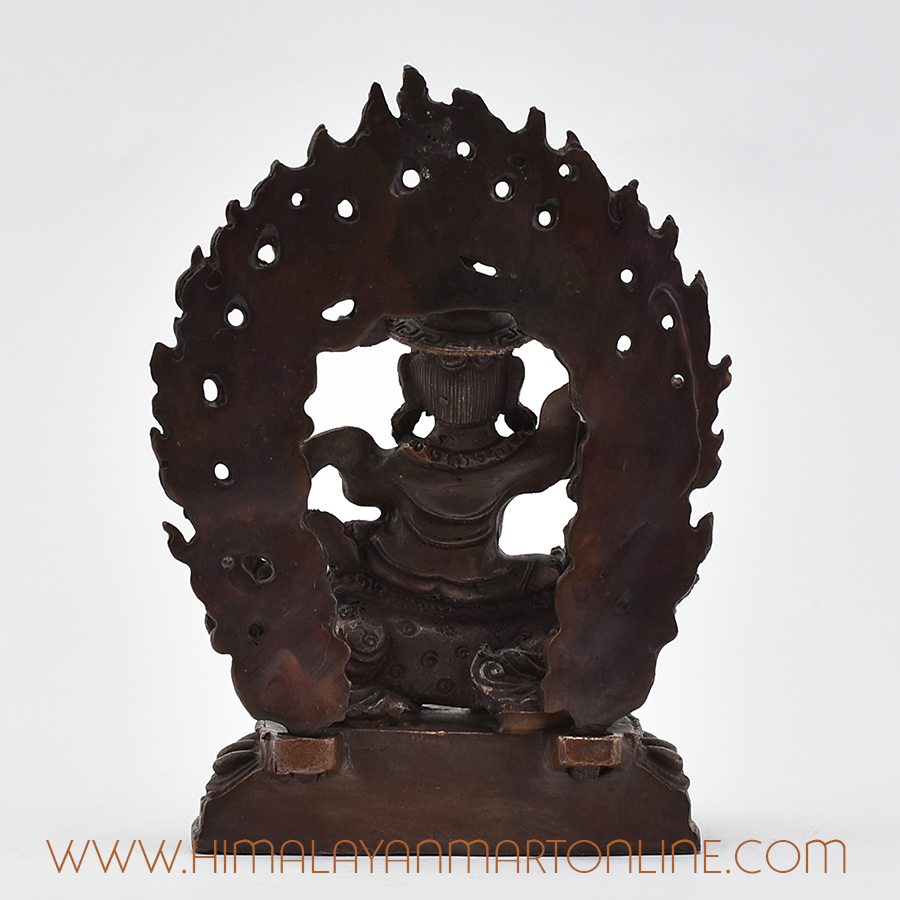 Small Dorje Legpa Statue Back Detail