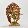Gold-Gilded Dancing Ganesha Statue Right Detail