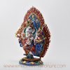 Hand-Painted Dancing Ganesha Statue Left Detail