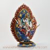 Hand-Painted Dancing Ganesha Statue Right Detail