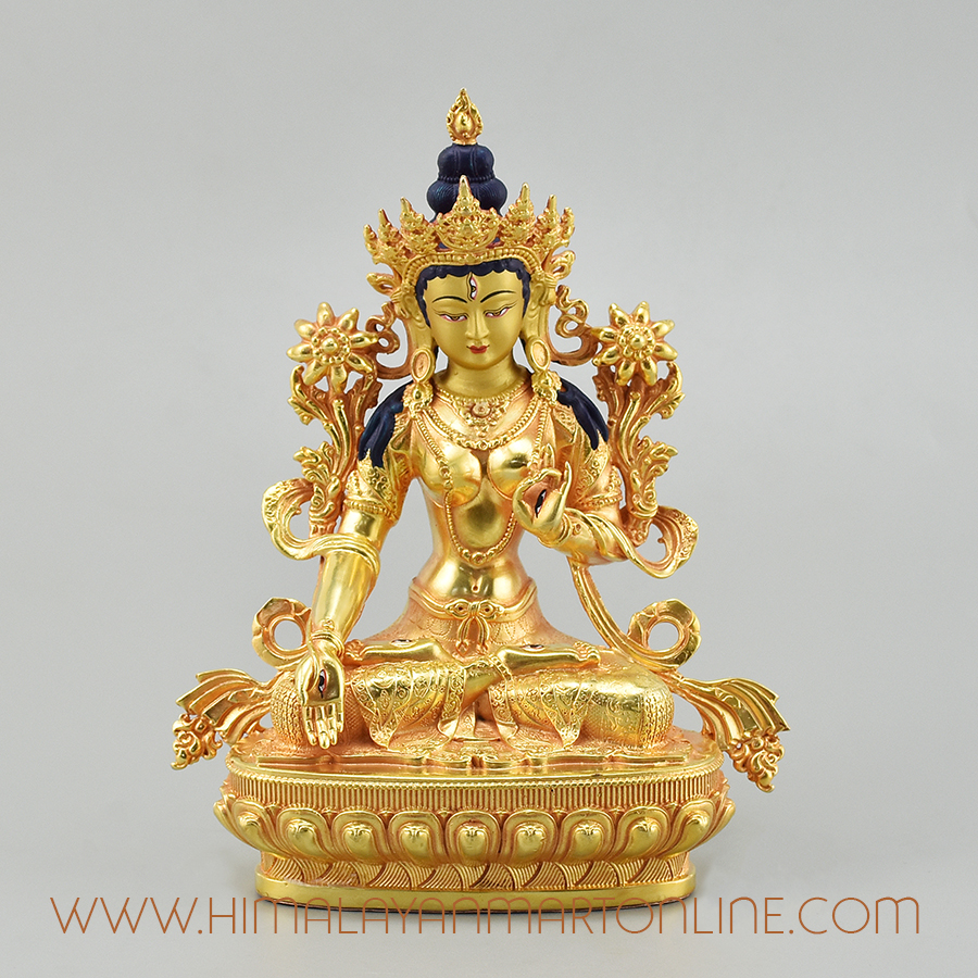 Handcrafted White-Tara Statue
