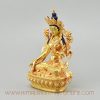 Handcrafted White-Tara Statue Left Detail