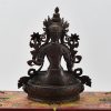 Small White Tara Statue Back Detail