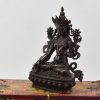 Small White Tara Statue Left Detail