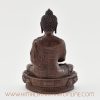 Back view of the Amitabha Buddha Figurine showing detailed craftsmanship.
