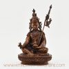 Guru Rinpoche Figurine handcrafted from copper alloy with oxidized finish