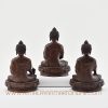 Back view of the Three Buddha Figures Collection highlighting detailed carvings and craftsmanship.
