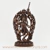 Tibetan Vajravarahi Statue front view – handcrafted copper figure with oxidized finish.