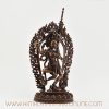 Right side of Tibetan Vajravarahi Statue showing intricate hand-carved detail.
