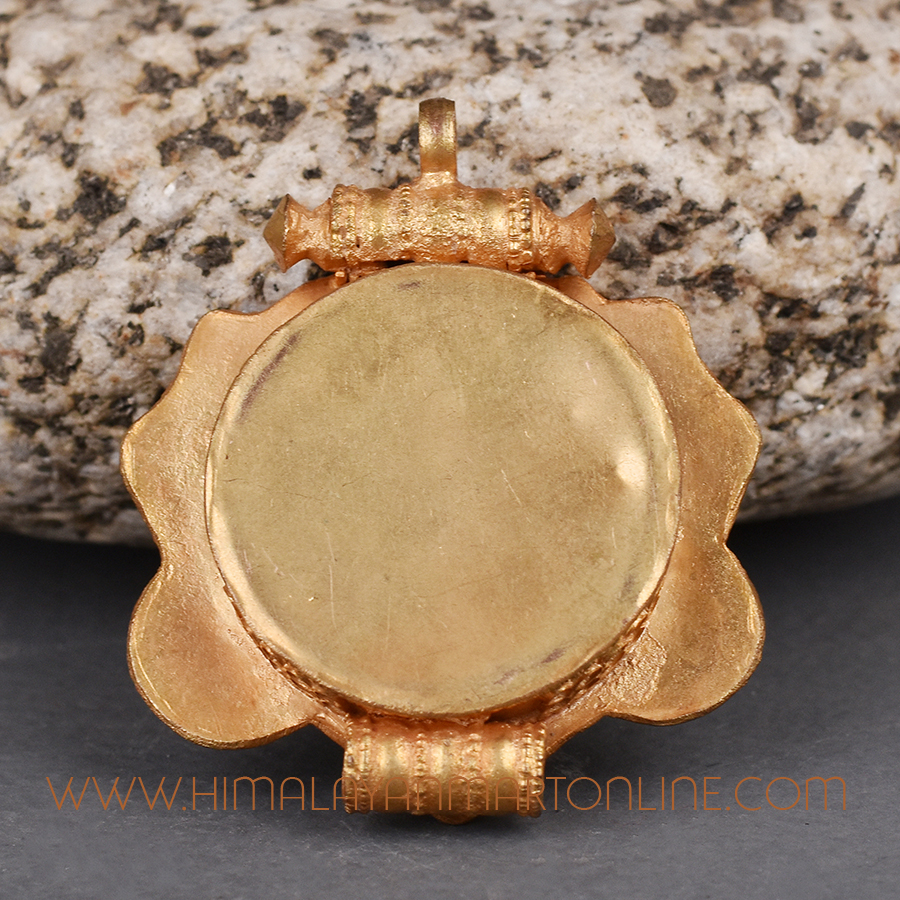 Back view of Cheppu Face Ghau ritual pendant necklace