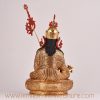 Back view of Guru Rinpoche handcrafted statue, showing detailed robes and craftsmanship.