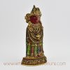 Rato Machhendranath Statue – Right Side View, Handcrafted Gold Gilded Sculpture