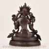 Green Tara Statue for Sale – back view showing handcrafted Tibetan Buddhist altar sculpture