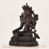 Green Tara Statue for Sale – left side view of handcrafted Tibetan Buddhist sculpture