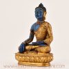 Left view of Handcrafted Lapis Buddha Statue – Shakyamuni Tibetan meditation sculpture