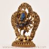 Left view of handcrafted lapis inlay Ganesh statue spiritual decor