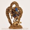 Right view of lapis inlay Ganesh statue with coral and lapis stone details