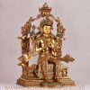 Maitreya Buddha Throne Statue – Right Side View of Future Buddha of Compassion