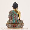Back view of Shakyamuni Buddha Altar Statue, handcrafted meditation art for home altar