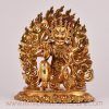 Vajrapani Statue Half-Kneeling depicting the Bodhisattva of Power in a dynamic sacred posture