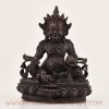 Front view of Yellow Dzambhala Statue for Sale – Handcrafted Tibetan Buddhist Wealth Deity